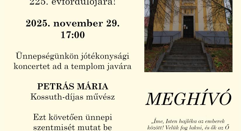 Petrás Mária jótékonysági koncert