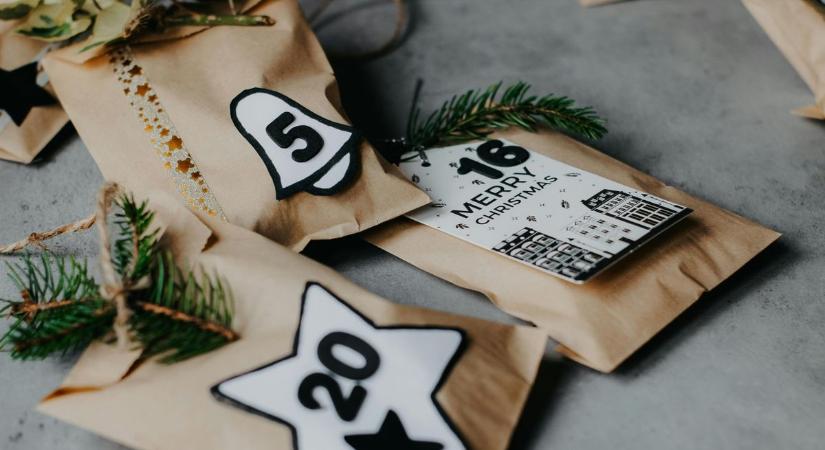 Így készíthetsz otthon adventi kalendáriumot egyszerűen, fillérekből