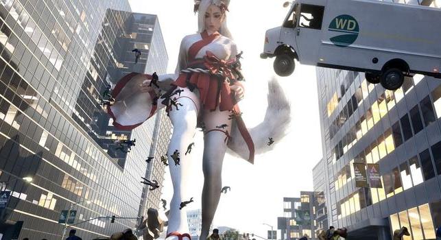 Itt egy játék, amiben városokat taposhatsz szét egy óriási nővel!