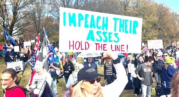 Trump politikája ellen tüntettek Washingtonban