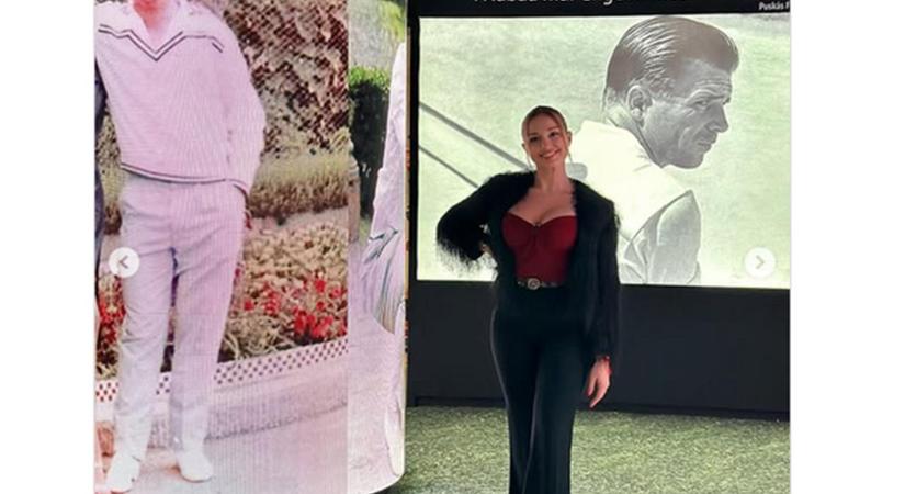 Íme Puskás Ferenc modell dédunokája: a szőke Ane szépsége magával ragadó