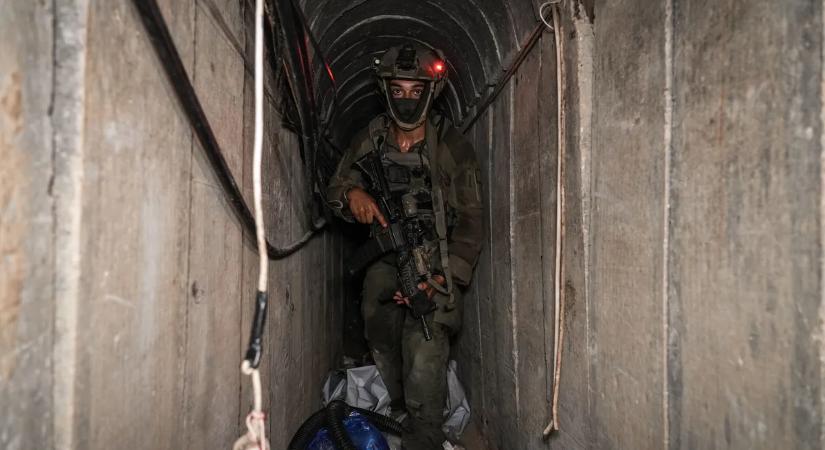 Előkerült egy videó a Hamász alagútrendszeréről – videó