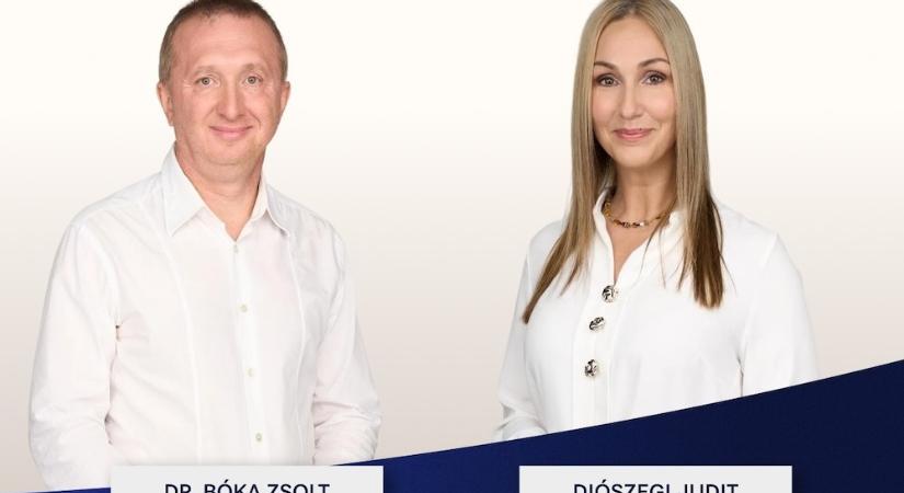 Bóka Zsolt és Diószegi Judit jutott tovább a Tisza jelöltállítás második körébe a 01-es győri körzetben