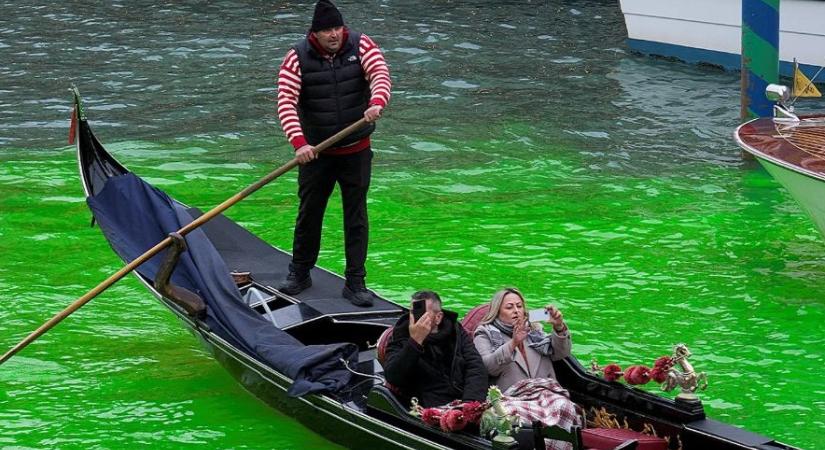 Greta Thunberget kitiltották Velencéből: zöldre festette Canal Grandet, felháborodtak az olasz vezetők