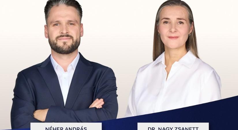 A 02-es győri választókerületben Néher András és Nagy Zsanett léphet tovább a Tisza jelölt választás következő szakaszába
