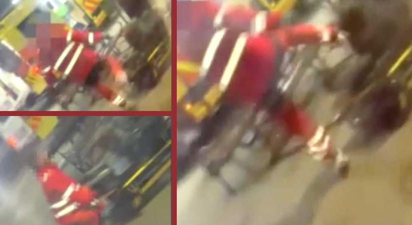 Gyanúsítottként hallgatták ki a kirúgott mentőst, aki teljes erejéből fejbe rúgott egy hordágyon fekvő beteget