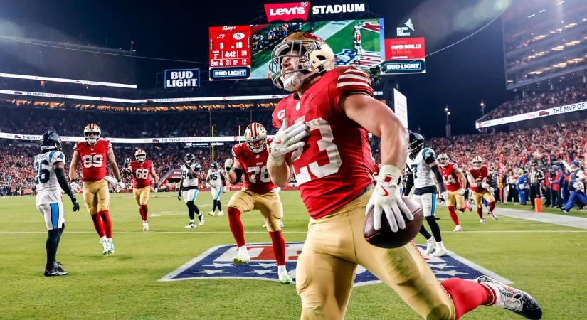 NFL: meglepően kevés pontot hozó meccsen győzte le a 49ers a Pantherst