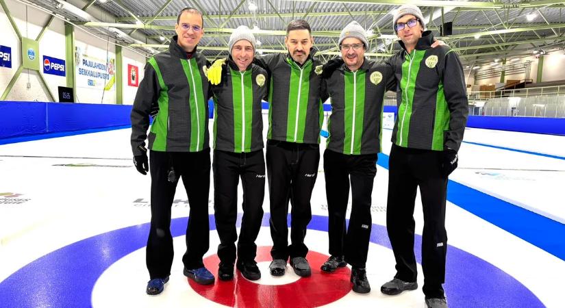Curling Eb: megszerezte első győzelmét a magyar férfiválogatott