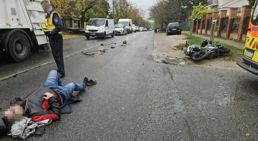 Elütött egy motorost, a helyszínen maradt a rendszáma, de elhajtott – egy hete bujkál a cserbenhagyó sofőr