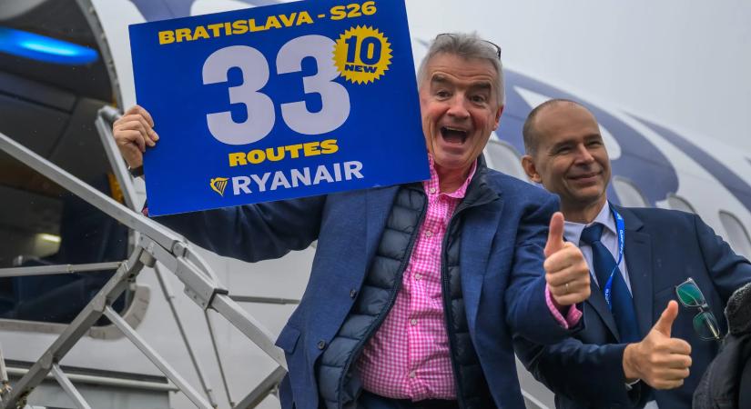 20 éve működik a Ryanair a pozsonyi reptéren. Ennek alkalmából 2026-ban tíz új járatot indítanak