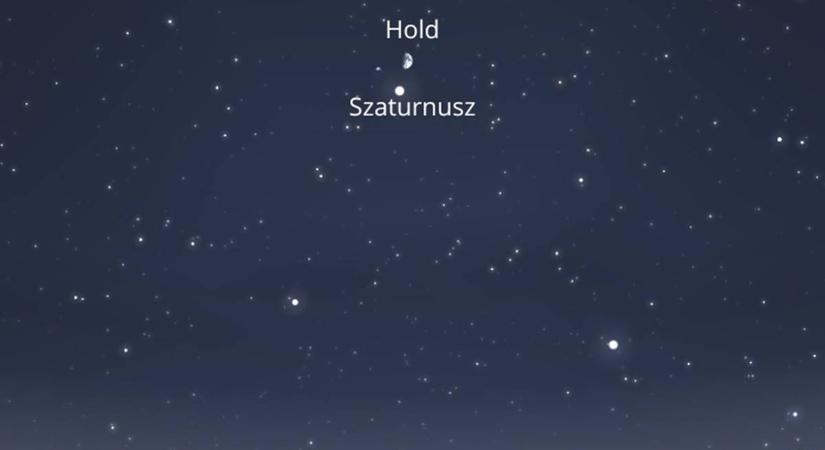 A Hold és a Szaturnusz különleges együttállásban lesz szombat éjjel
