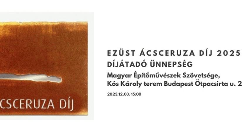 EZÜST ÁCSCERUZA DÍJ 2025. DÍJÁTADÓ ÜNNEPSÉG!