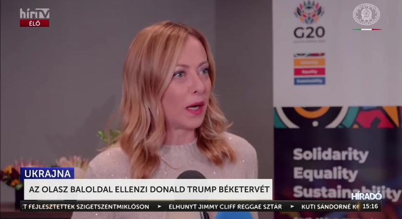 Nem ért egyet az olasz baloldal az amerikai béketervezettel  videó