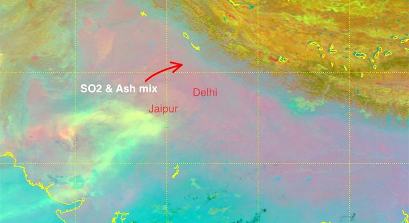 Indiában is fennakadásokat okoz az etiópiai vulkánkitörés