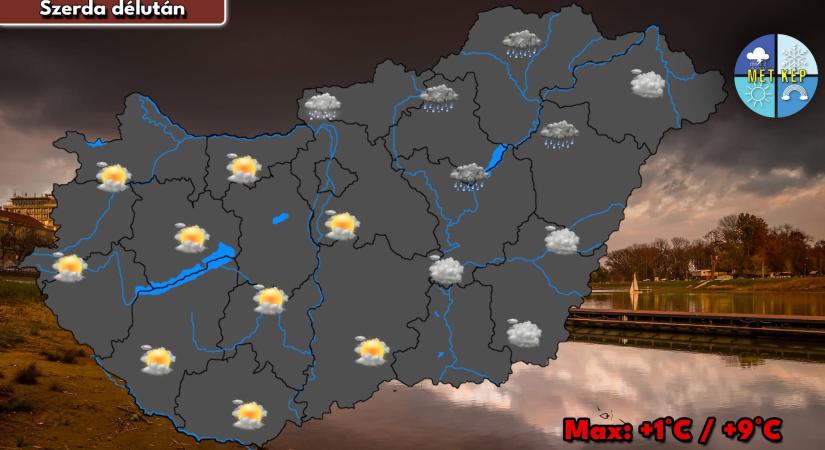 Szeles lesz a szerda, eleinte még eshet is