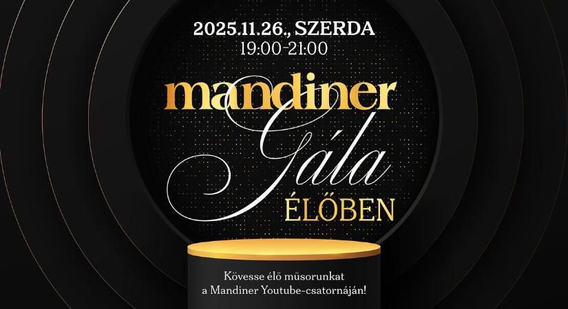 Kövesse élőben a Mandiner Díjátadó Gálát!