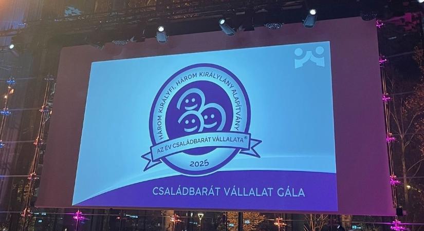 Az AGORA Savaria másodszor is elnyerte a „Családbarát Vállalat” díjat