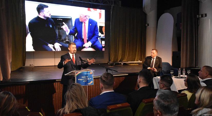 Hidvéghi Balázs Jászapátin: a magyar kormány elutasítja, hogy a magyarok pénzéből finanszírozzák a háborút