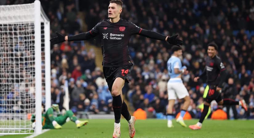 Meglepetés Manchesterben: a Bayer Leverkusen megverte a Cityt a BL-ben