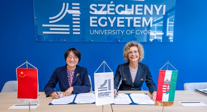 A Pekingi Vegyipari Műszaki Egyetemmel írt alá együttműködési megállapodást a Széchenyi István Egyetem