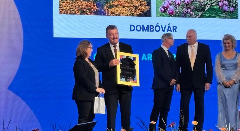 A zsűritagok is észrevették, hogy Dombóvár egyre szebb – rangos díj lett érte a jutalom