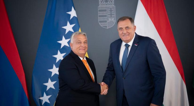 Orbán Viktor a boszniai Szerb Köztársaság elnökével tárgyalt