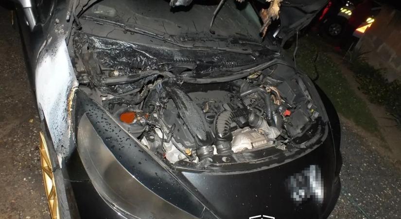 A megvert asszony megvédése lett a baj, a részeg férj ezért felgyújtotta fia kocsiját