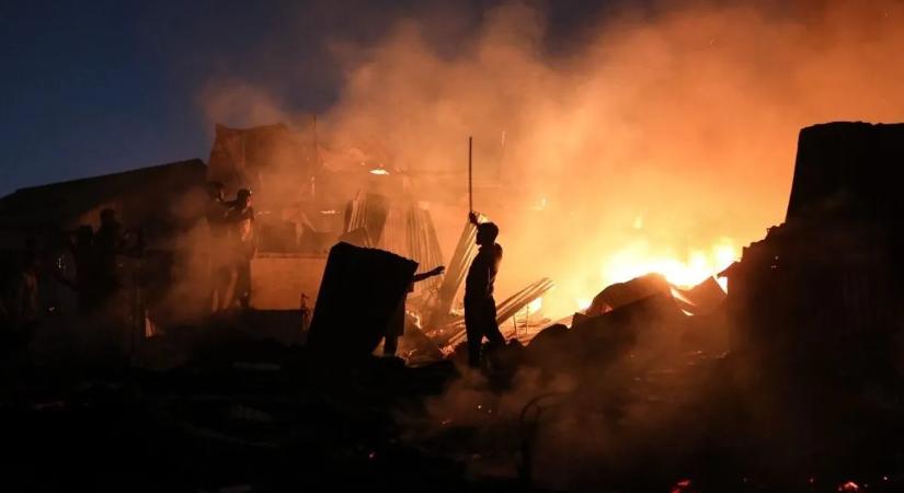 Tűzvész pusztított egy zsúfolt negyedben, ezrek maradtak fedél nélkül