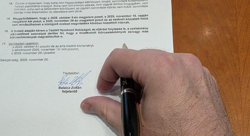 Betelt a pohár: Balaicz Zoltán feljelentést tesz Hadházy Ákos újabb posztja után - nem tűri a rágalmazást a polgármester