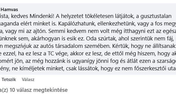 A Totalcar főszerkesztője: A gusztustalan propaganda elért minket is