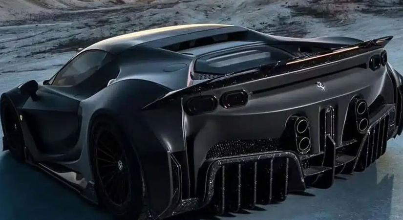 Ezzel a Darth Vader ihlette Ferrarival mi is száguldoznánk Budapesten