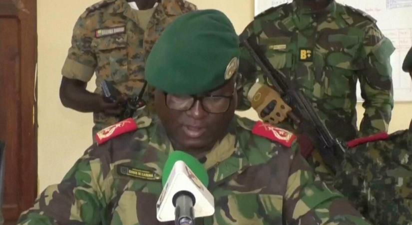 Magas rangú tisztek a hatalom átvételéről tettek bejelentést Bissau-Guineában