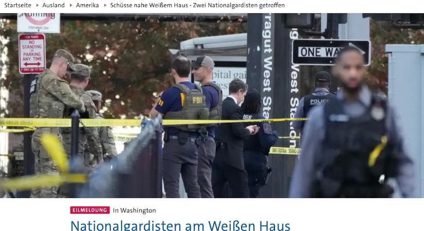 Gárdistákat lőttek agyon a Fehér Ház közelében