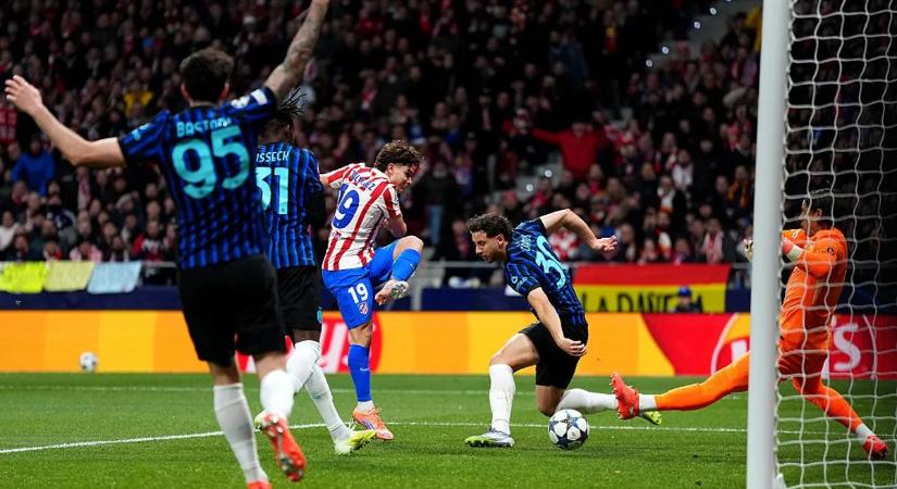 Bajnokok Ligája: az utolsó pillanatban nyert az Atléti, öt perc alatt lőtt hármat az Atalanta