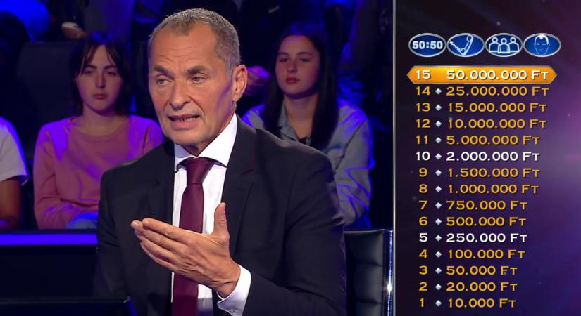 Legyen Ön is milliomos: „Direkt rosszul szavaztam a közönségsegítségnél, mert nem volt szimpatikus a játékos”