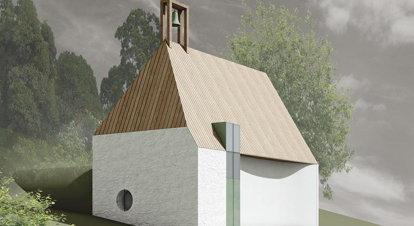 Kápolna Pécselyen - A Váncza Művek Építészeti Műterem III. helyezett pályaműve