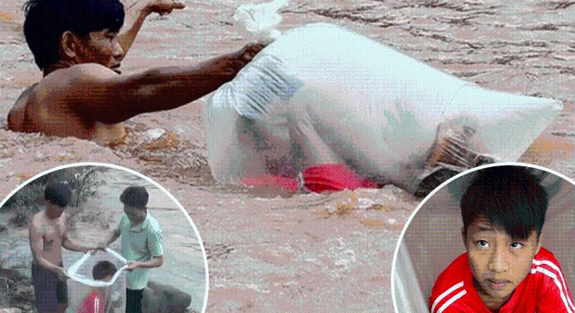 Műanyag zsákban az iskolába