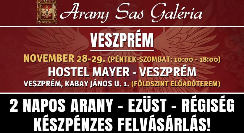2 napos Arany, Ezüst és Régiség Felvásárlás Veszprémben – Arany Sas Galéria