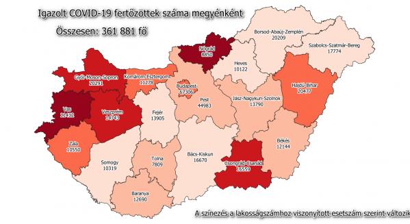 1004 új fertőzött és 85 halott Magyarországon