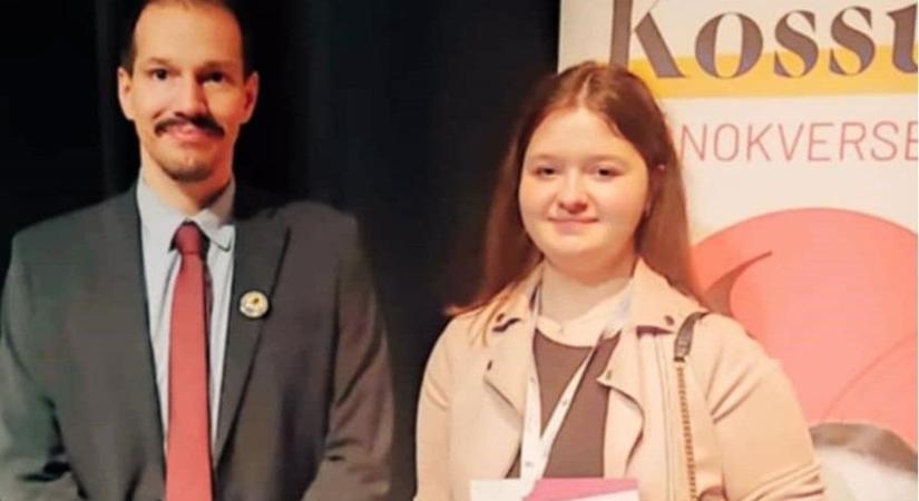 Országos szónokversenyen nyert különdíjat a mosonmagyaróvári iskola diákja