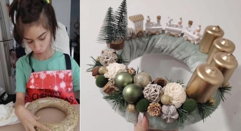 Egy darabka fény mindenkinek – Az oxigén hiányos Szintike idén is adventi koszorúkat készít