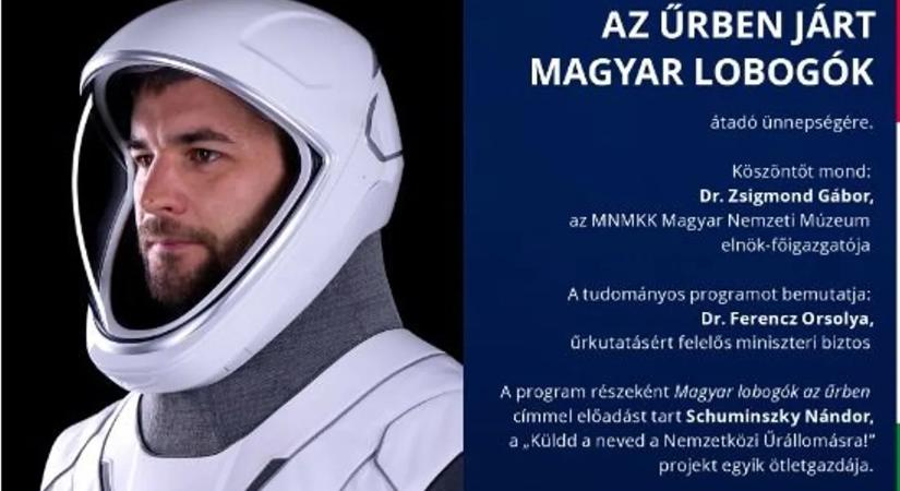 Űrben járt magyar lobogók kerülnek kiállításra Budapesten