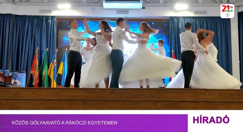 Közös gólyaavató a Rákóczi egyetemen (videó)