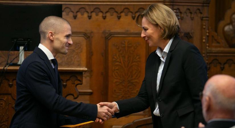 Kecskemétért Emlékérmet kapott Cserényi Gyula és Herbert Rupp – fotók