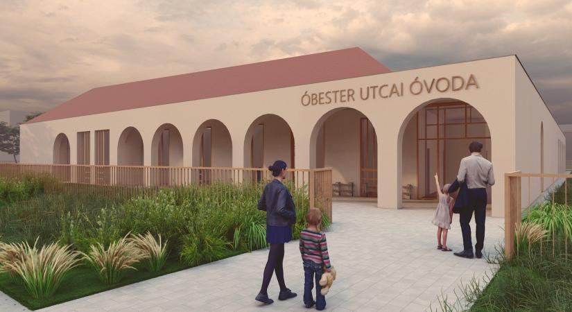 Ív és fény - Lakomcsik Attila pályaműve a Budapest IX. kerület, Óbester utca 5–7. óvoda építészeti tervpályázatára