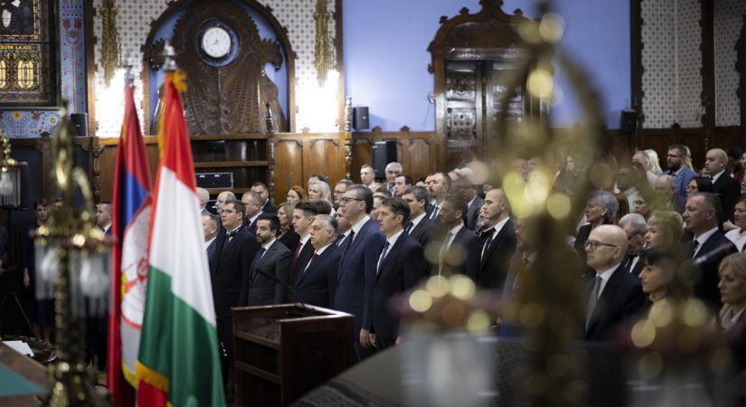 A szerb elnök végtelenül hálás Orbán Viktornak