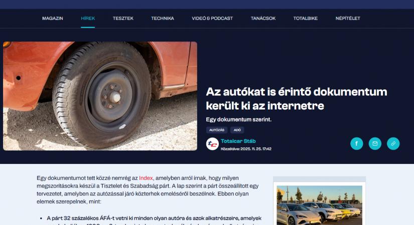 Az Indamédia vezetője szerint nem „a gusztustalan propaganda” érte el a Totalcart, csak az Index aznapi vezető anyagát kellett szemlézniük