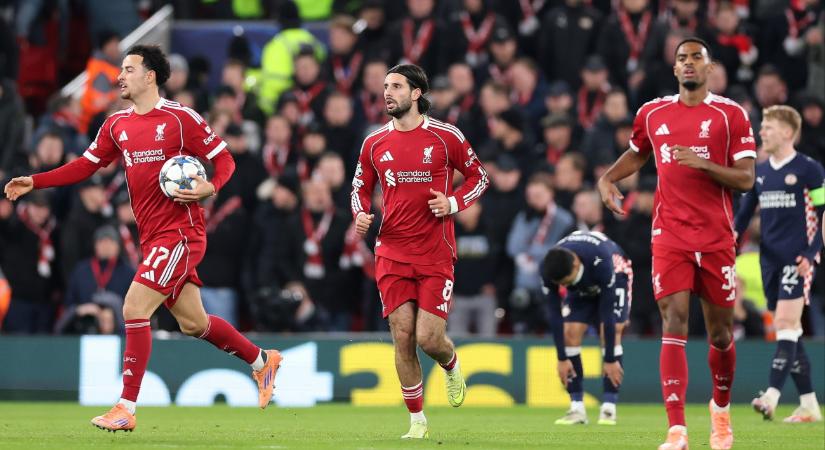 BBC: Szoboszlai Dominik a Liverpool legfényesebb csillaga
