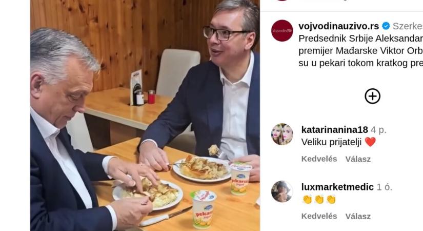 Vučić és Orbán átvette a Pásztor István-díjat, majd beugrottak egy burekra (Videóval)
