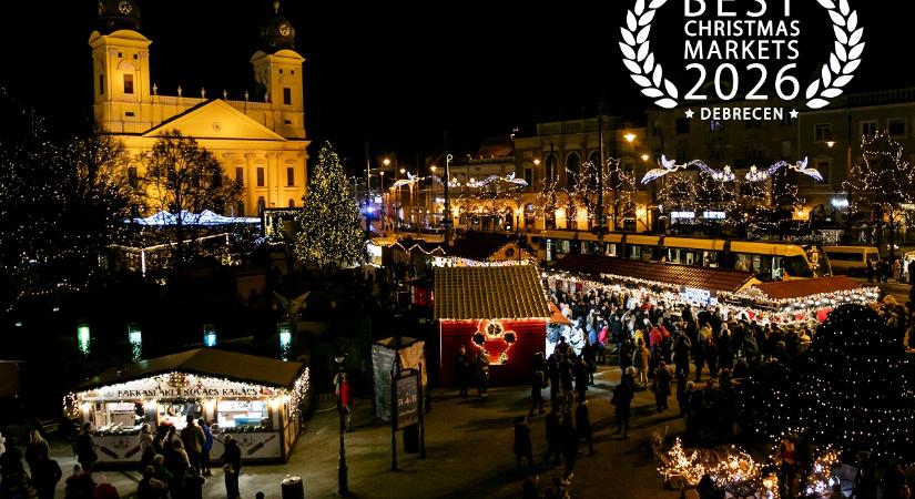 Az ötödik helyet csípte el Debrecen az “Európa legjobb karácsonyi vásárai” versenyben